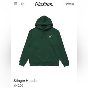 COPY - Malbon forest green stinger bee hoodie new with tag golf sweatshirt